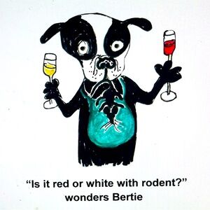 Comic Dog Poster “Bertie”.